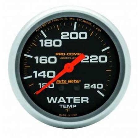 TOOL 5433 Pro-Comp Liquid Filled Water Temperature Gauge - 2.62 in. - 120-240 deg TO3628213